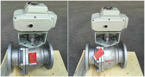 電動鑄鋼球閥Q941F-16C，電動鑄鋼法蘭球閥圖片